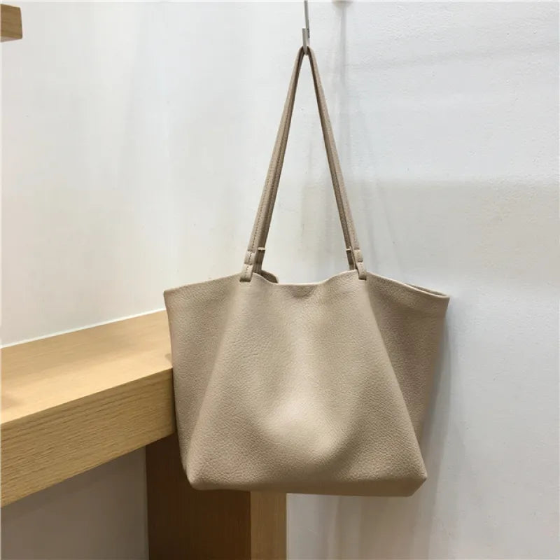Sac à Bandoulière cabas beige