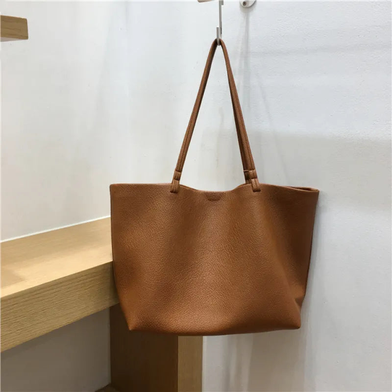 Sac à Bandoulière cabas brun