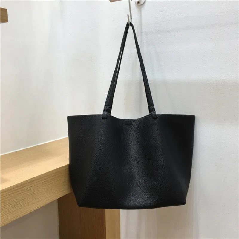 Sac à Bandoulière cabas noir