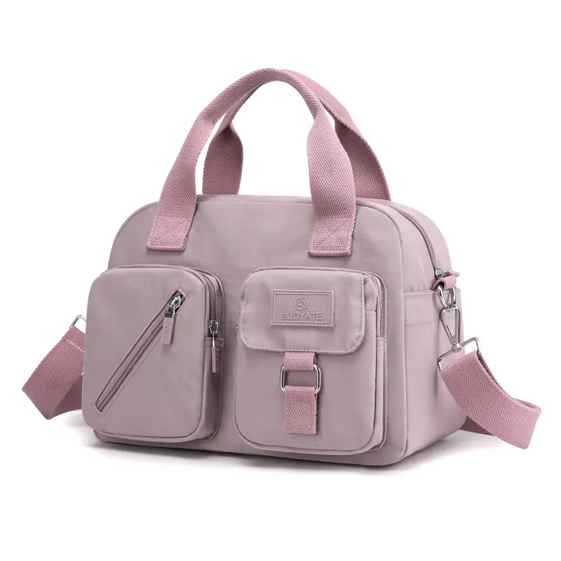 Sac à Main Bandoulière en Nylon blanc
