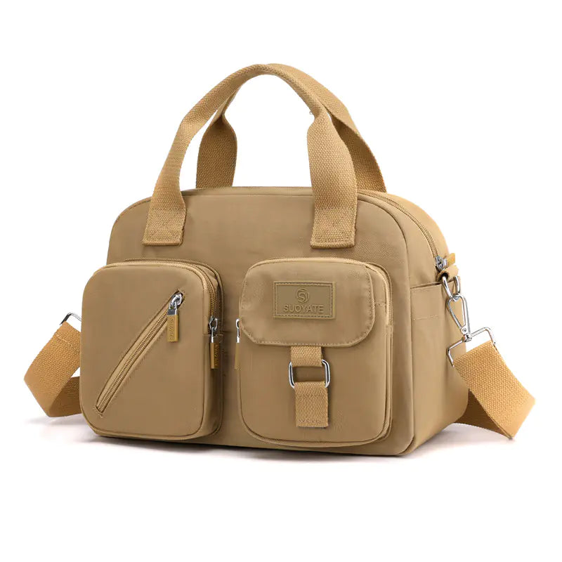 Sac à Main Bandoulière en Nylon kaki