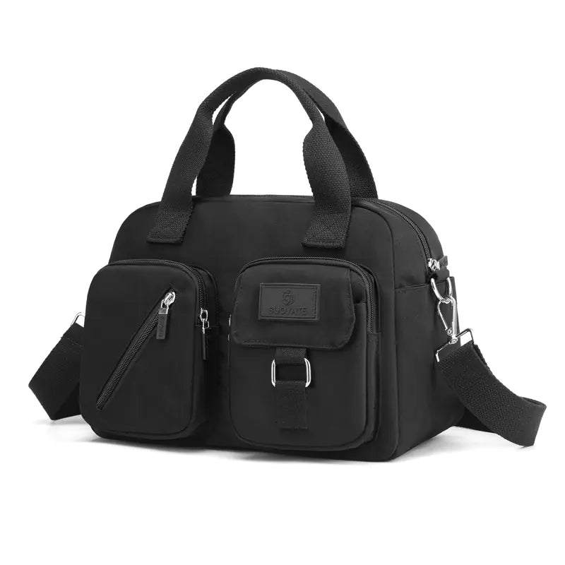 Sac à Main Bandoulière en Nylon noir
