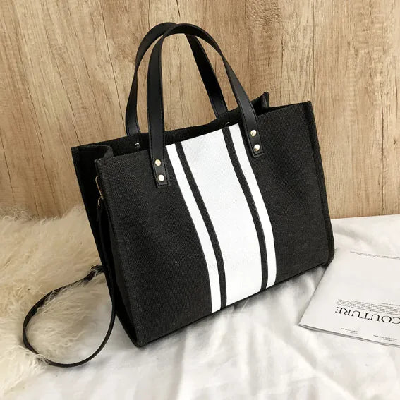 Sac à Main Décontracté noir blanc