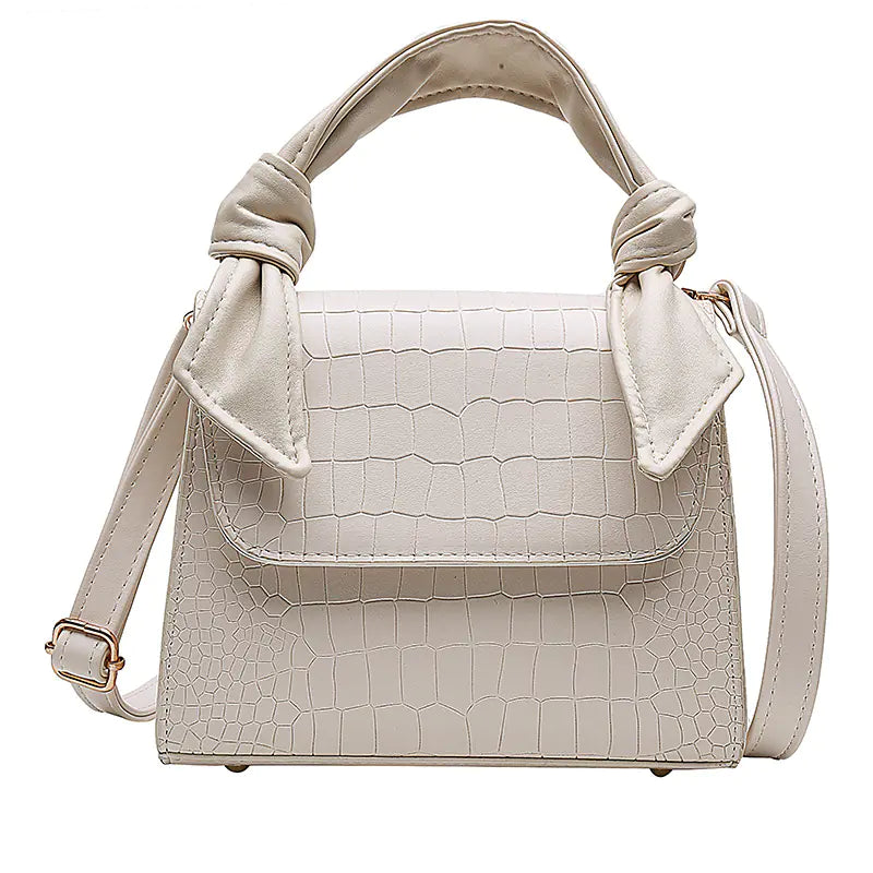 Sac à Main Mini pour Femme à Motif Pierre Tendance 2019 blanc