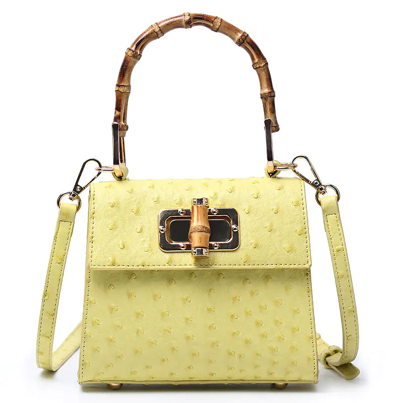 Sac à Main en Bambou jaune
