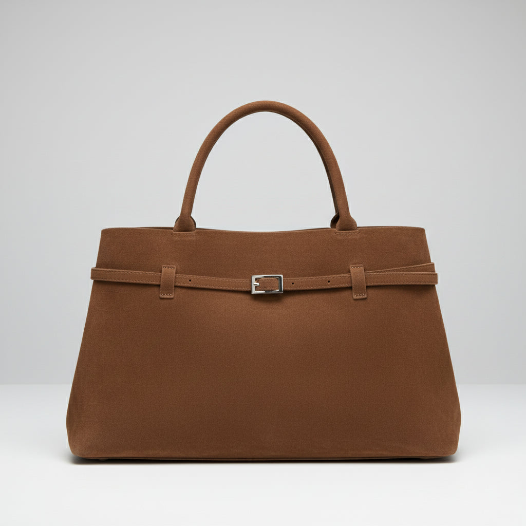 Sac à main suède brun