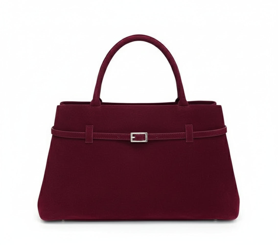 Sac à main suède rouge