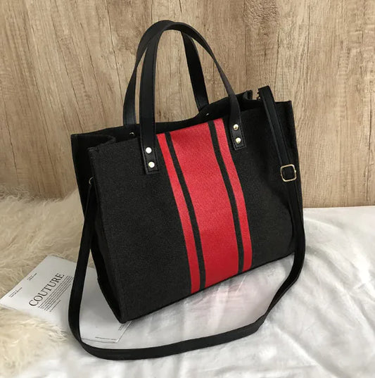 Sac à Main Décontracté rouge noir