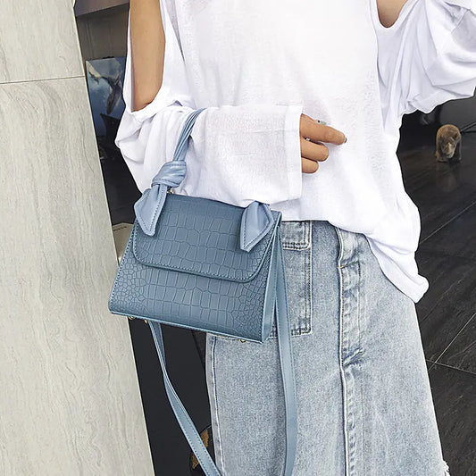 Sac à Main Mini pour Femme à Motif Pierre Tendance 2019 bleu