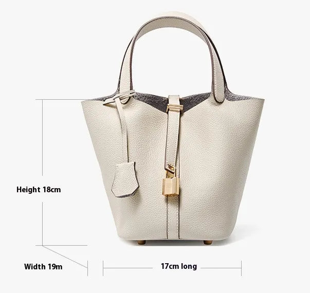 Sac Seau en Cuir Chic blanc