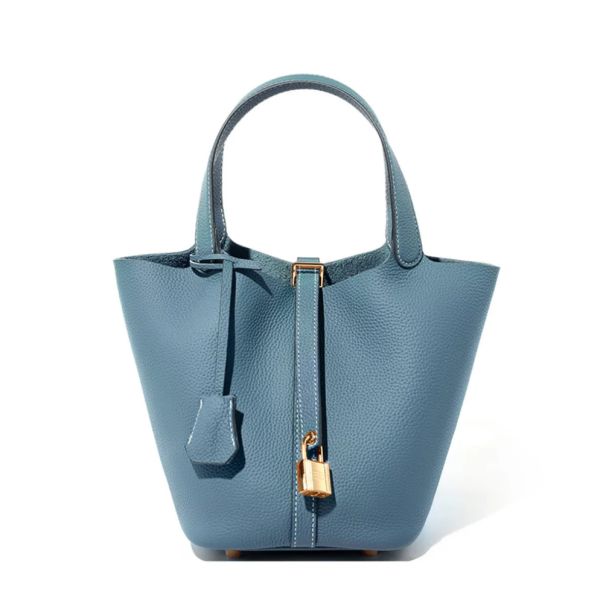 Sac Seau en Cuir Chic bleu