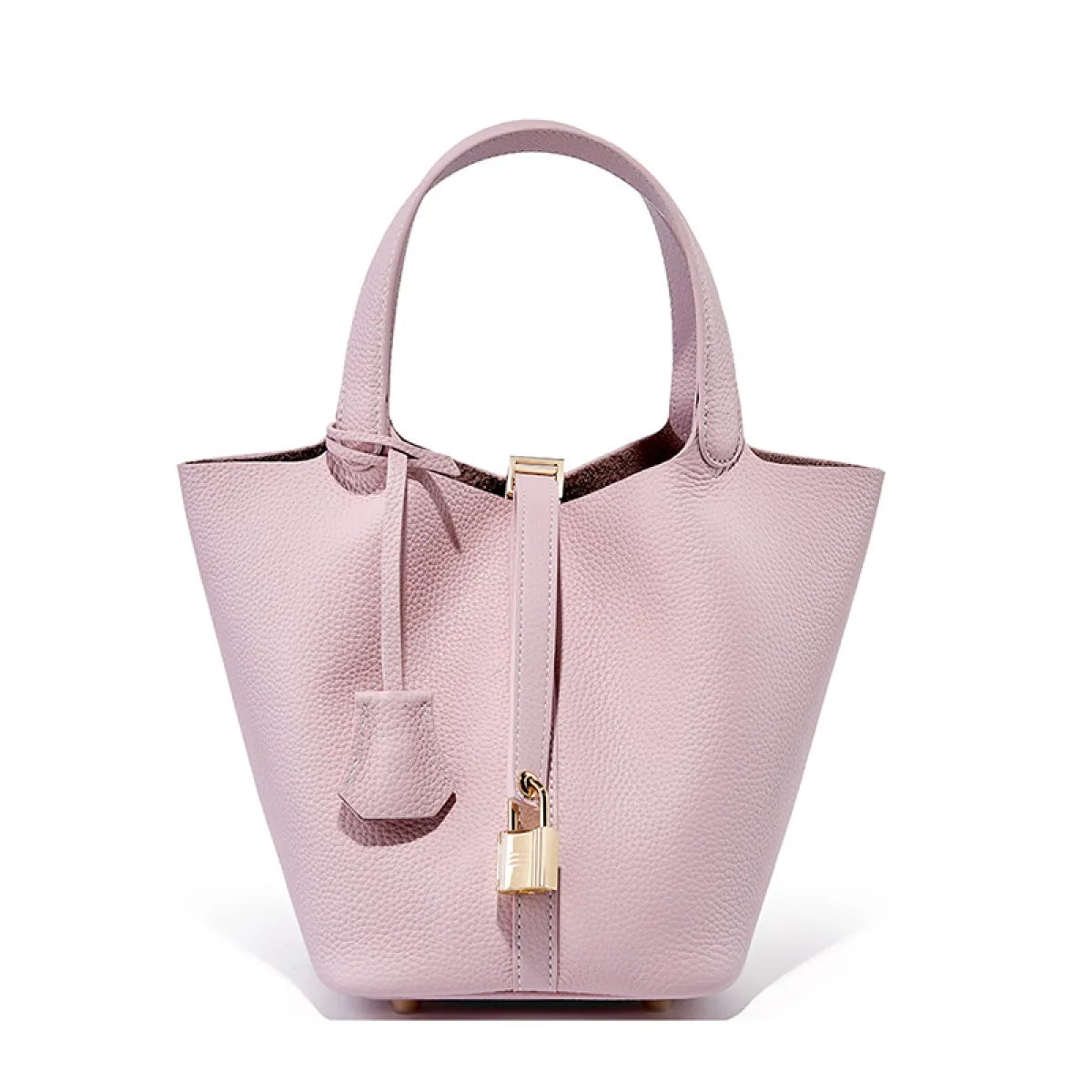 Sac Seau en Cuir Chic rose