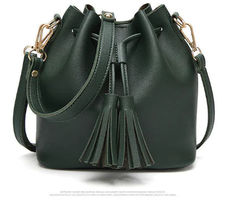 Sac bandoulière laceau vert