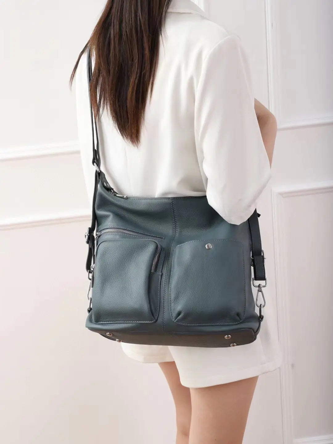 Sac à bandoulière tendance bleu