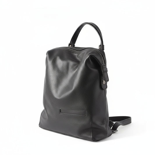 Sac à dos en cuir noir